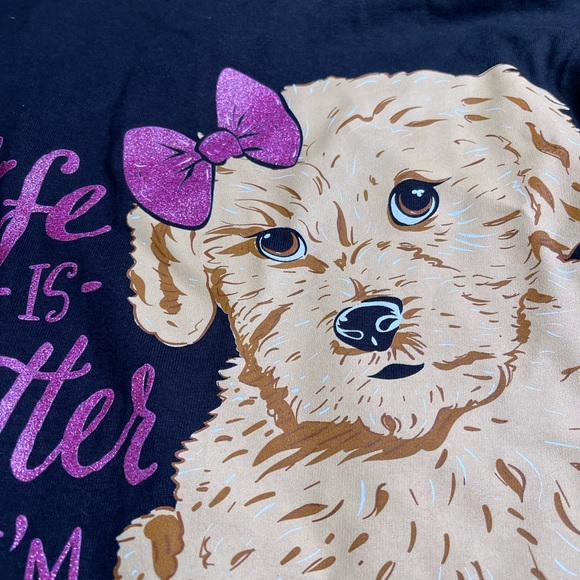 NWT S goldendoodle t shirt top dog simply southern life is better with my dog l - Picture 2 of 6